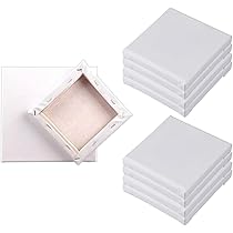 Amazon.co.jp: 油絵キャンバス キャンバスボード 綿麻混紡 8個
